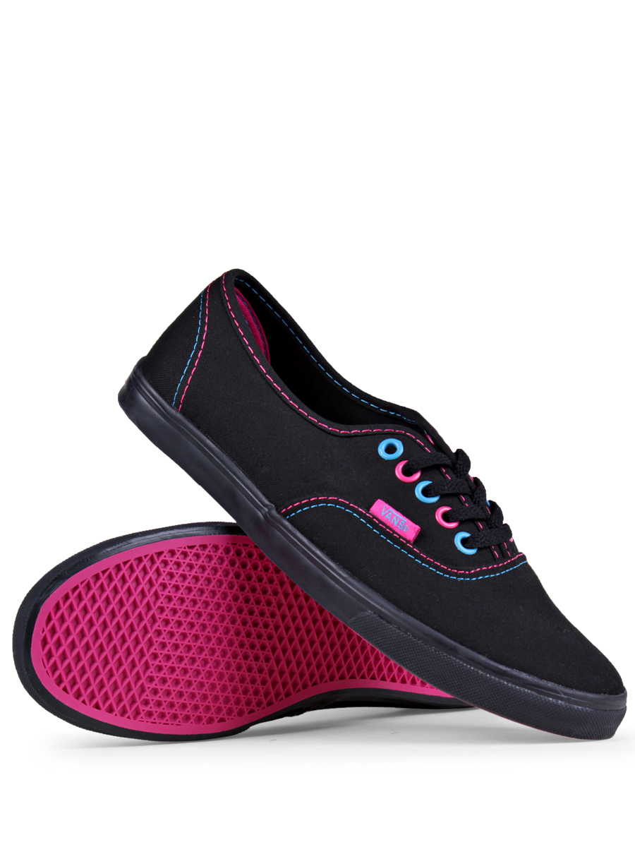 Vans Shoes Authentic Lo Pro (black/pink/blue)