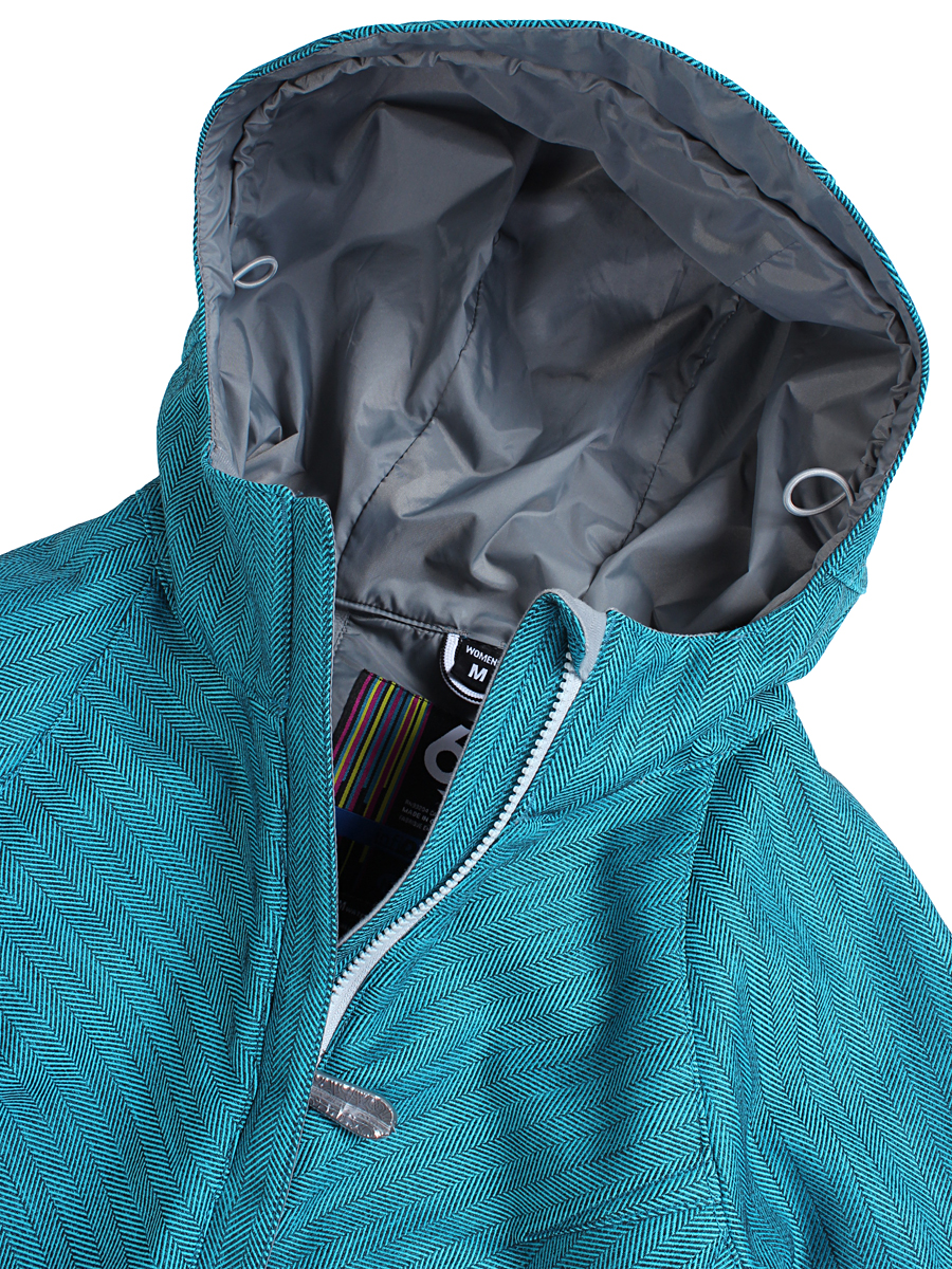 turquoise snowboard jacket