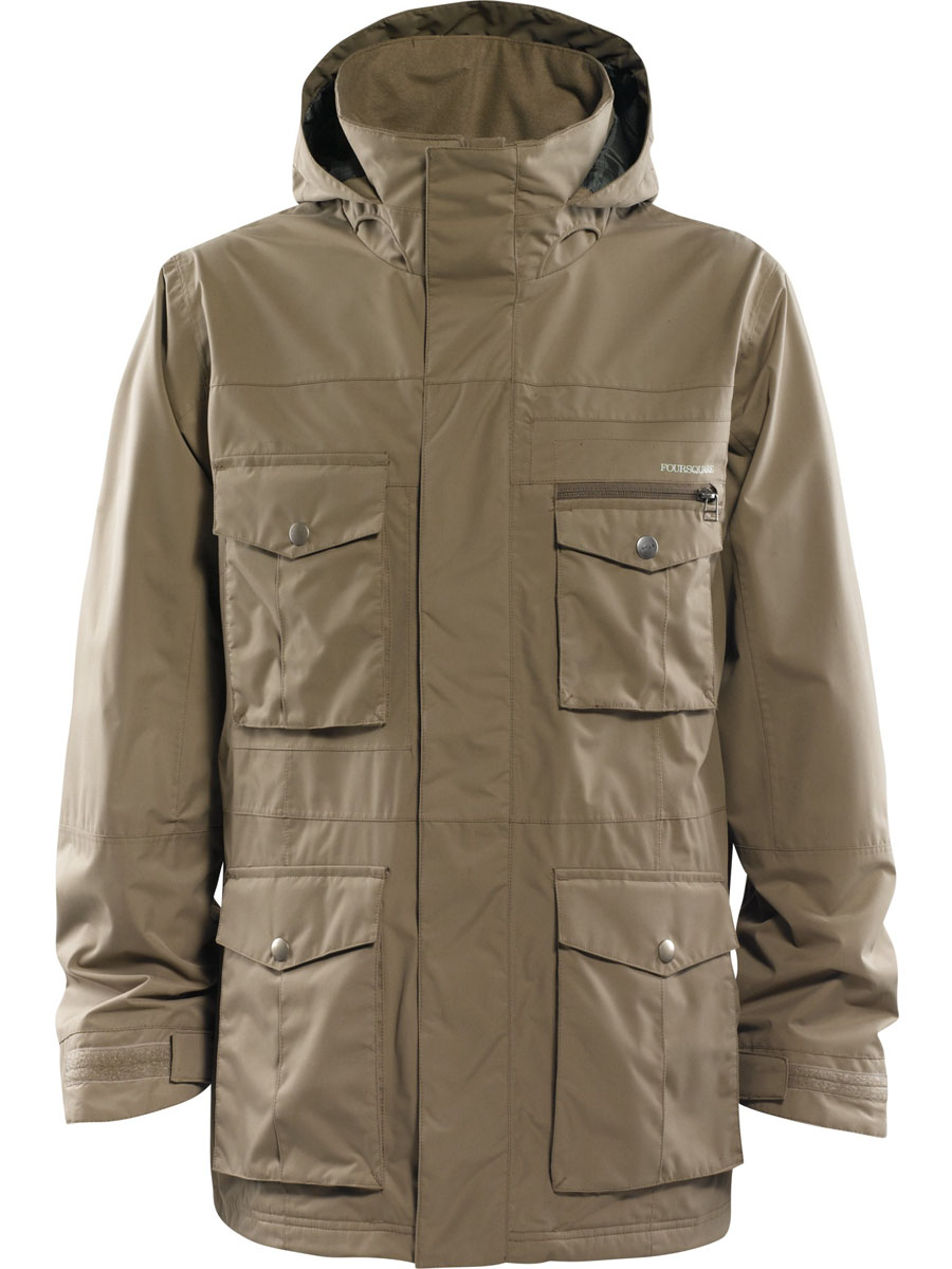 Mens Foursquare Vise Snowboard Jacket (walnut)