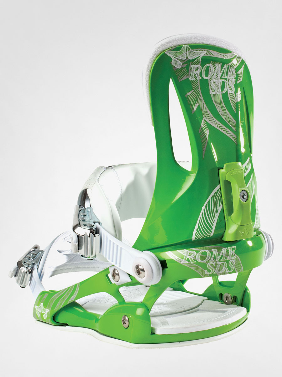 green snowboard bindings