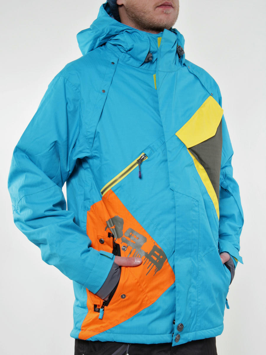 mens snowboard jacket blue