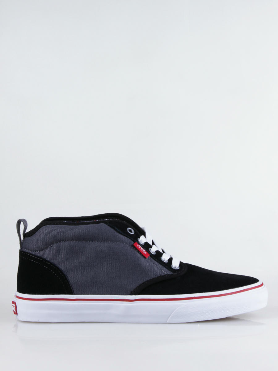 vans atwood hi black red