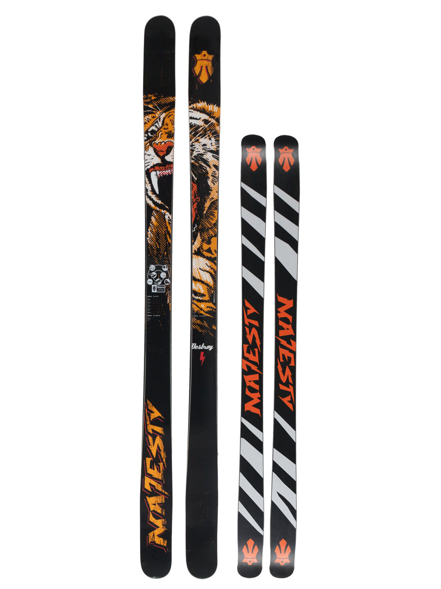MAJESTY ROCK 'N' ROLLA 159cm スキー板 Majesty Rock'n'Rolla freestyle skis with Peak 11 bindings - multicolor