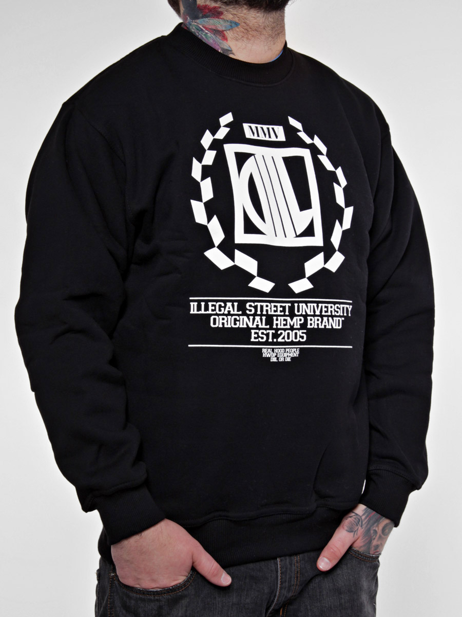 Diil Gang hoodie Harvard (black)