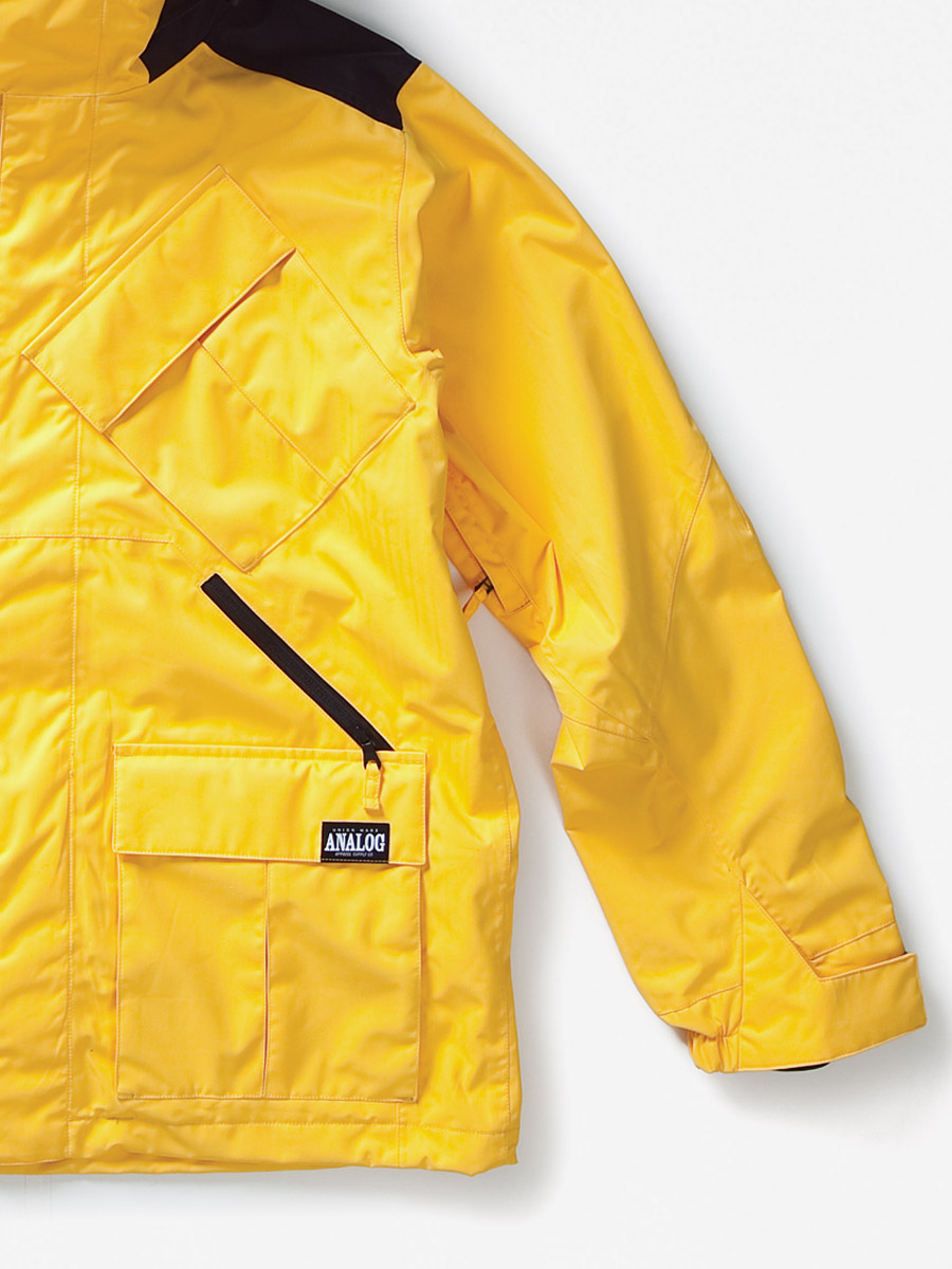 Mens Analog snowboard jacket Asset (corp yellow/true black)