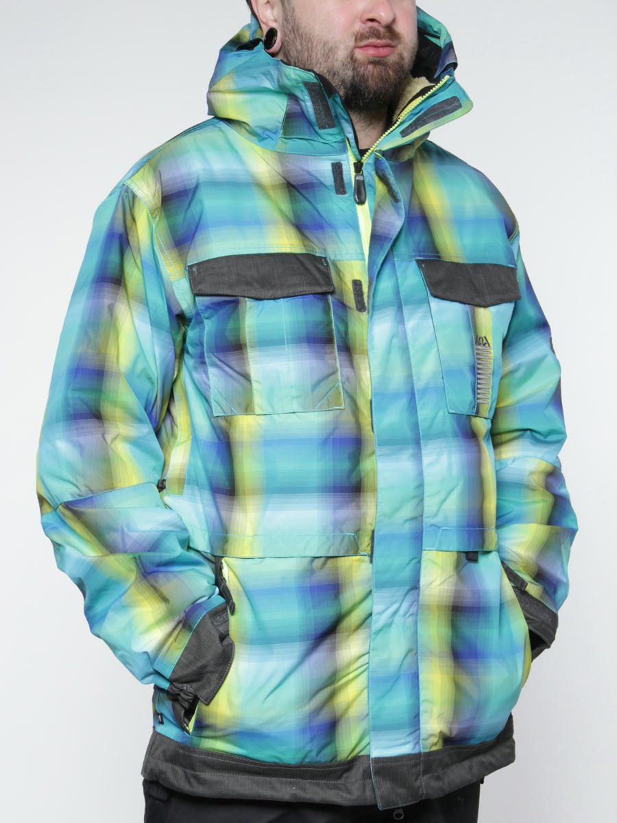 686 plaid snowboard jacket