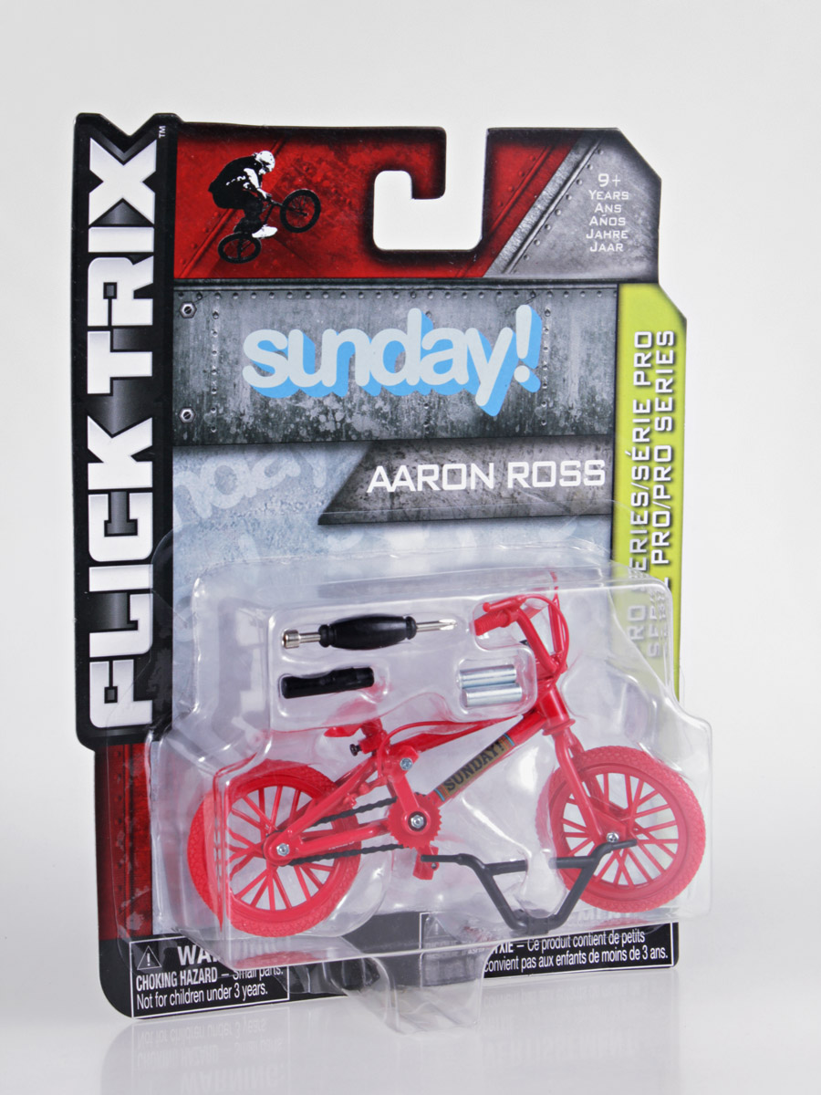 Flick Trix Finger BMX Sunday Aaron Ross 02 red