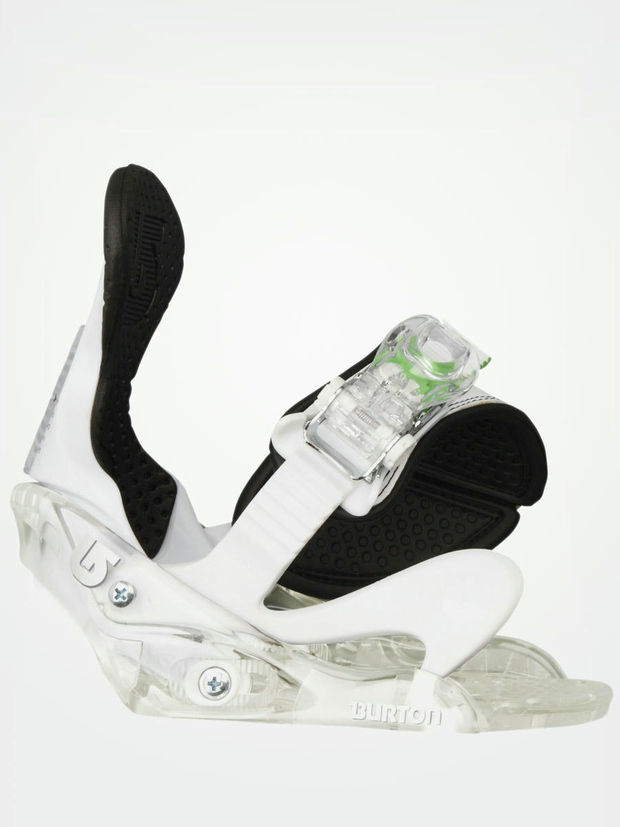 Burton snowboard bindings Freestyle Grom cleary white