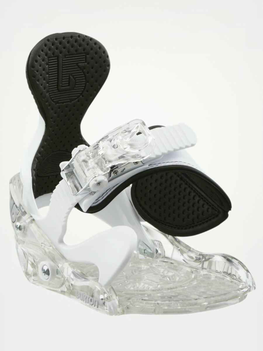 Burton snowboard bindings Freestyle Grom cleary white