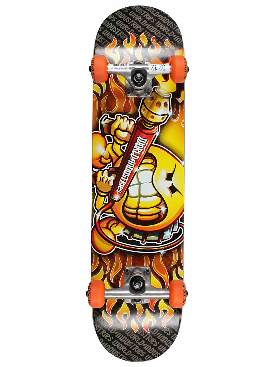 World Industries Skateboard Flame Thrower 7.6