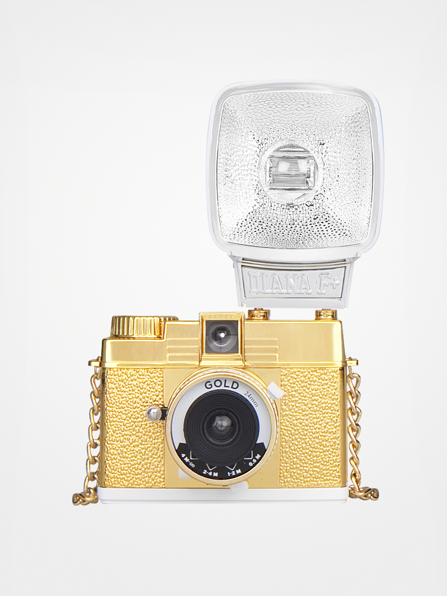Lomography camera Diana Mini Flash Package (gold)