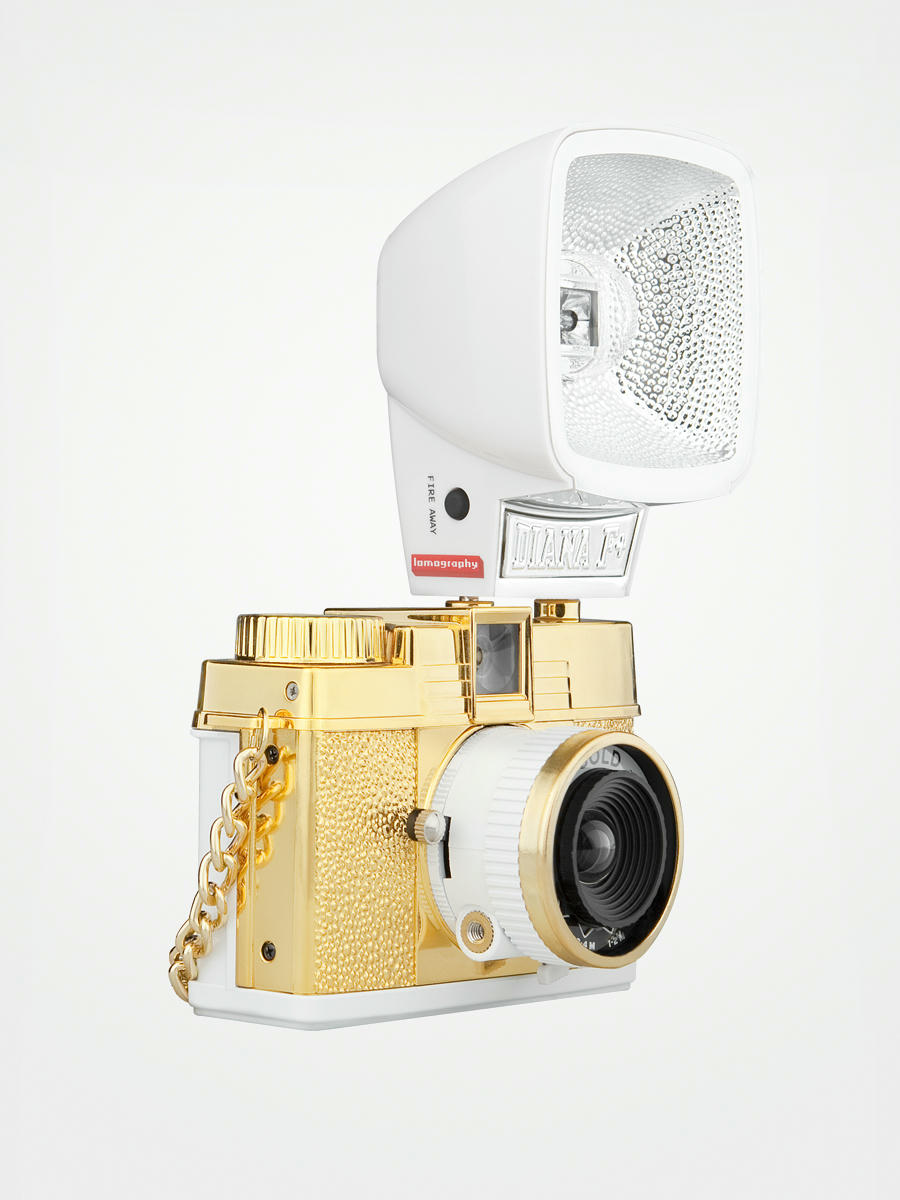Lomography camera Diana Mini Flash Package gold