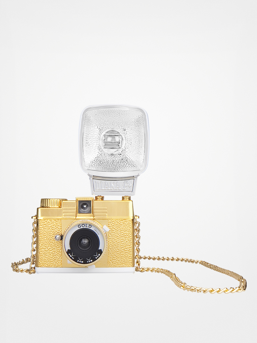 Lomography camera Diana Mini Flash Package (gold)