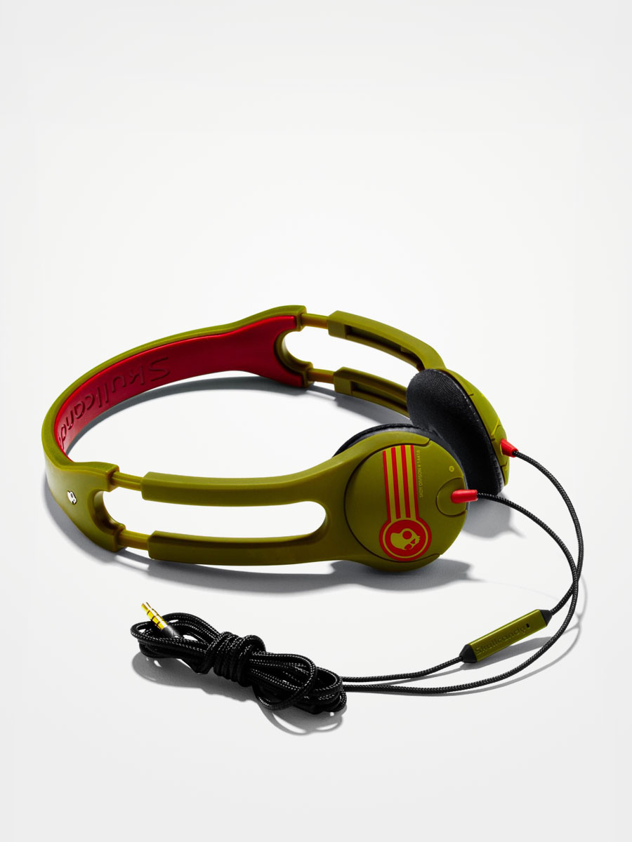 Skullcandy Headphones iCon 2 Mic - green (scout rasta)