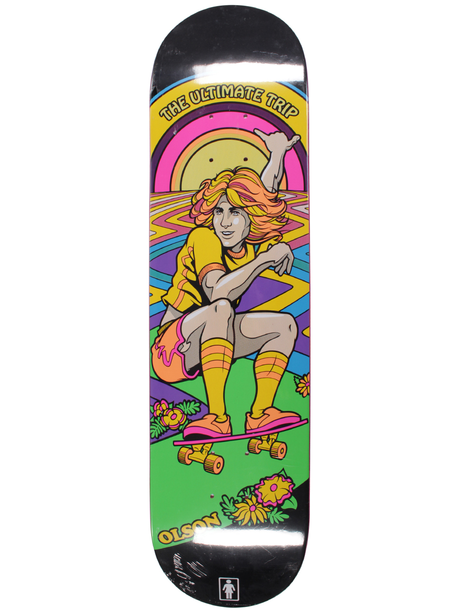 Girl Skateboard Deck Girl Blacklight Olson 7.75'' 