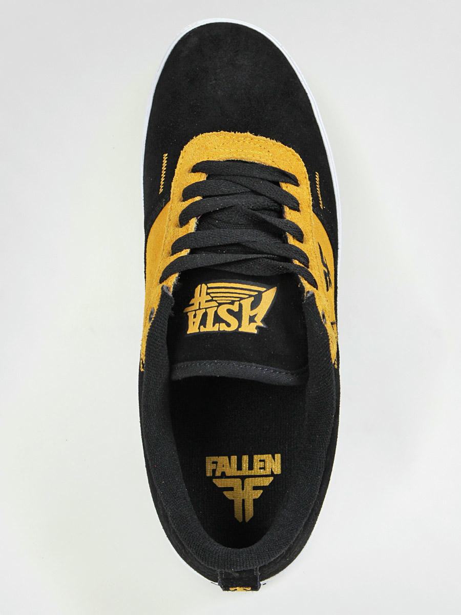 black and mustard shoes