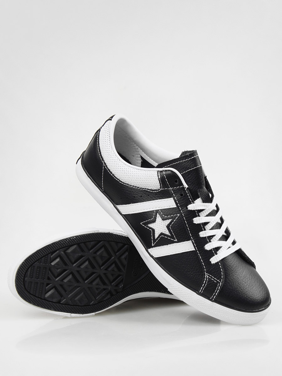 white converse black trim