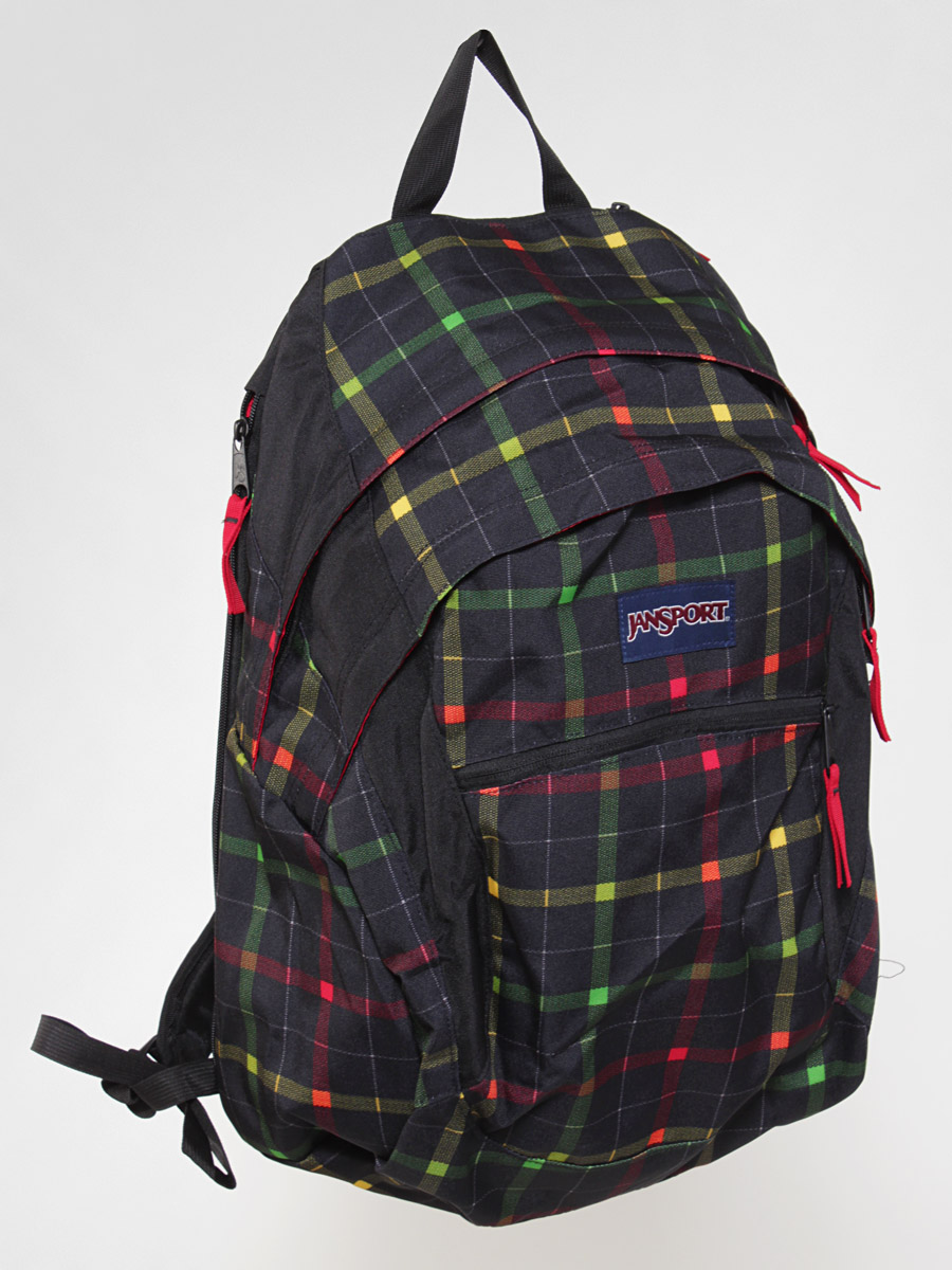 JanSport Backpack Jansport Wasabi (black/rasta london plaid)