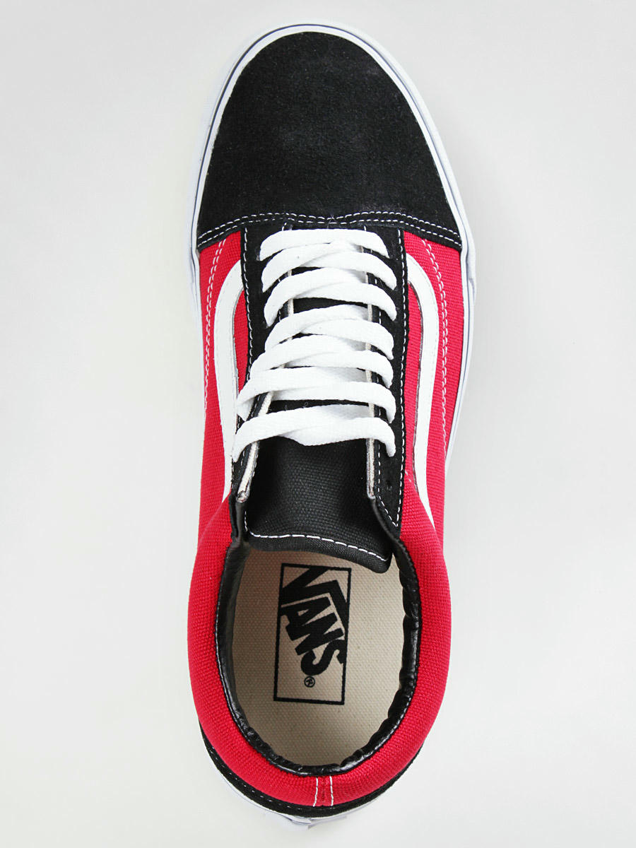 vans style 36 salmon & black skate shoes