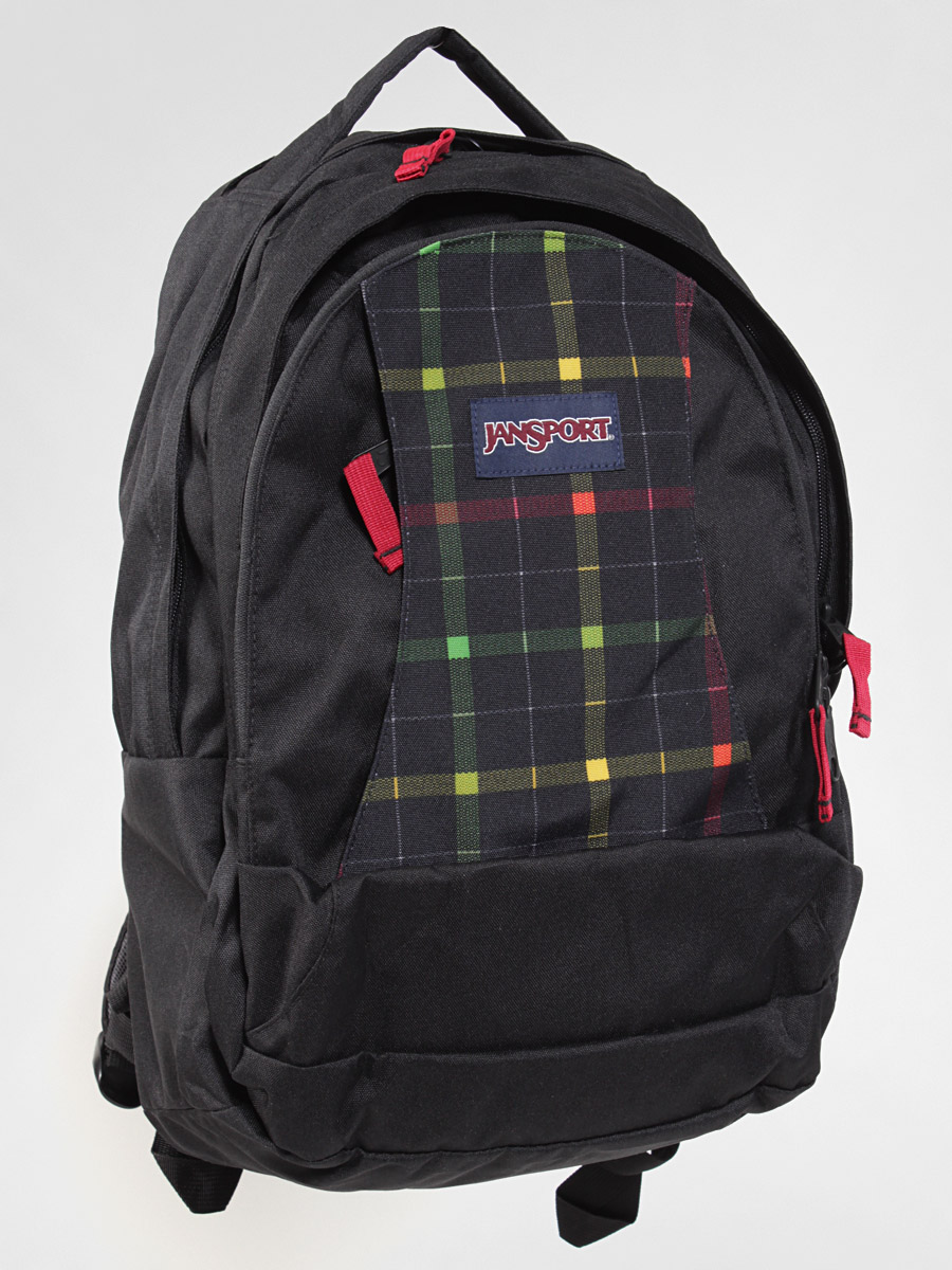 JanSport Backpack Essence (black/rasta london plaid)