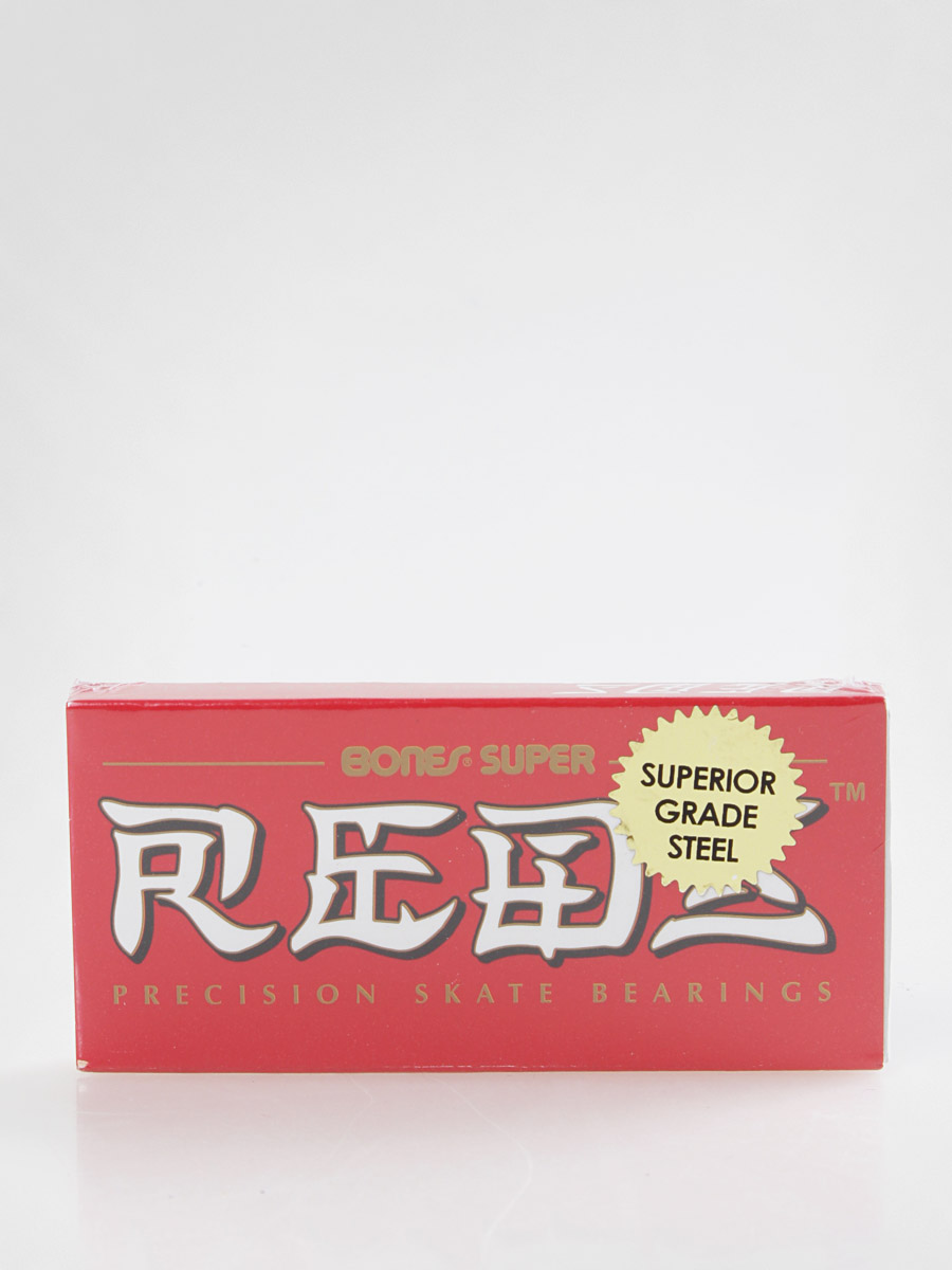 Bones Bearings Super Reds Skateboard Bearings (8 Pack) With Speed Cream Lubricant