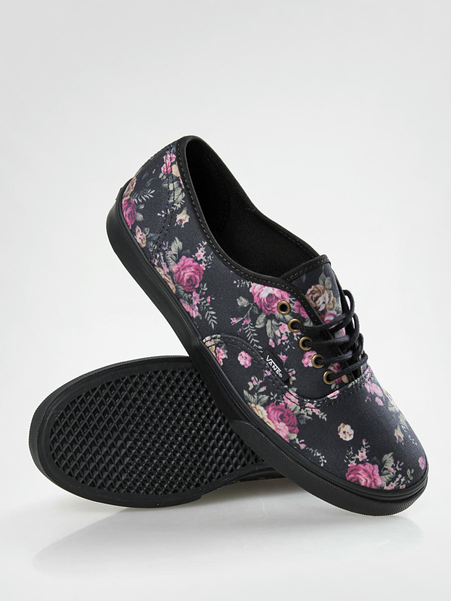 lever Økologi Omvendt Vans shoes Authentic Lo Pro Floral Wmn (black/black)