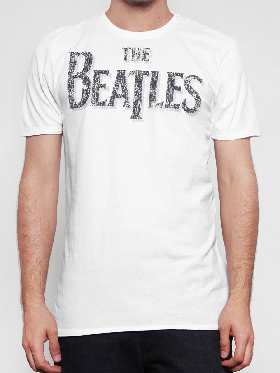 Amplified T-shirt Beatles Logo (wht)