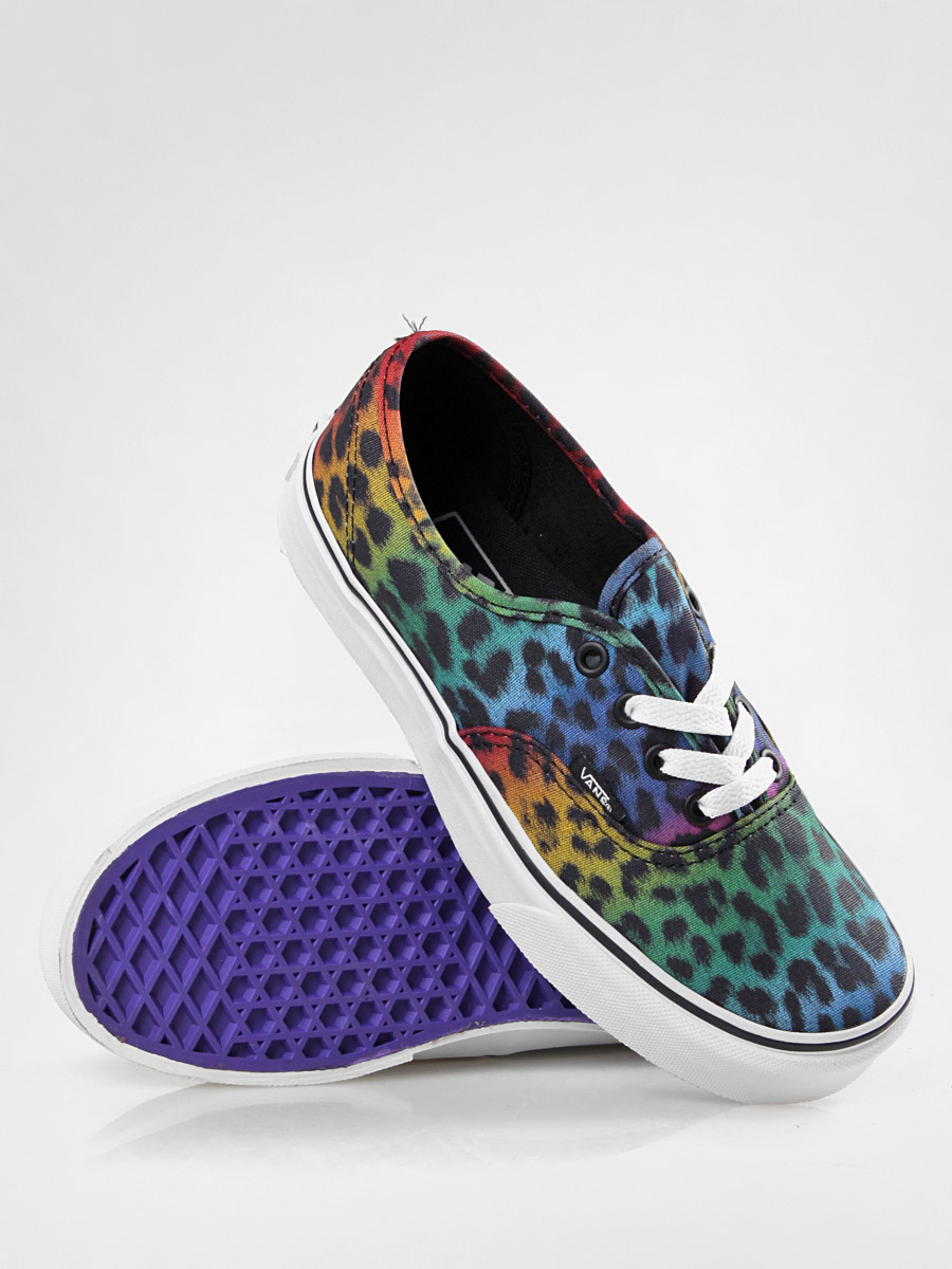 Vans shoes Authentic (leopard/black/rainbow)
