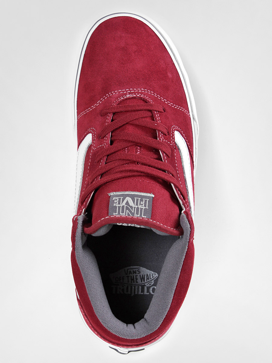 maroon and grey vans