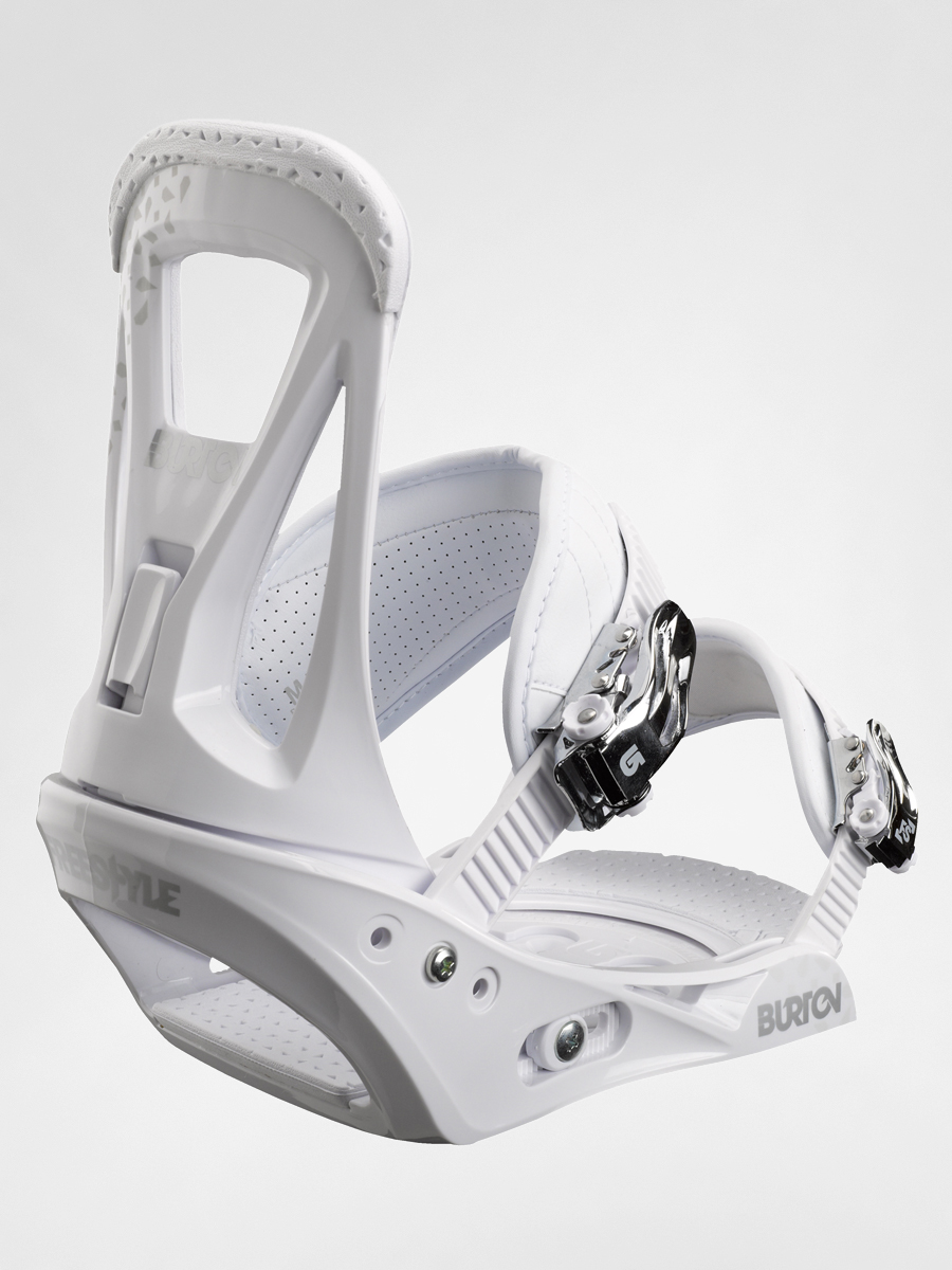 Mens Burton snowboard bindings Freestyle (white)