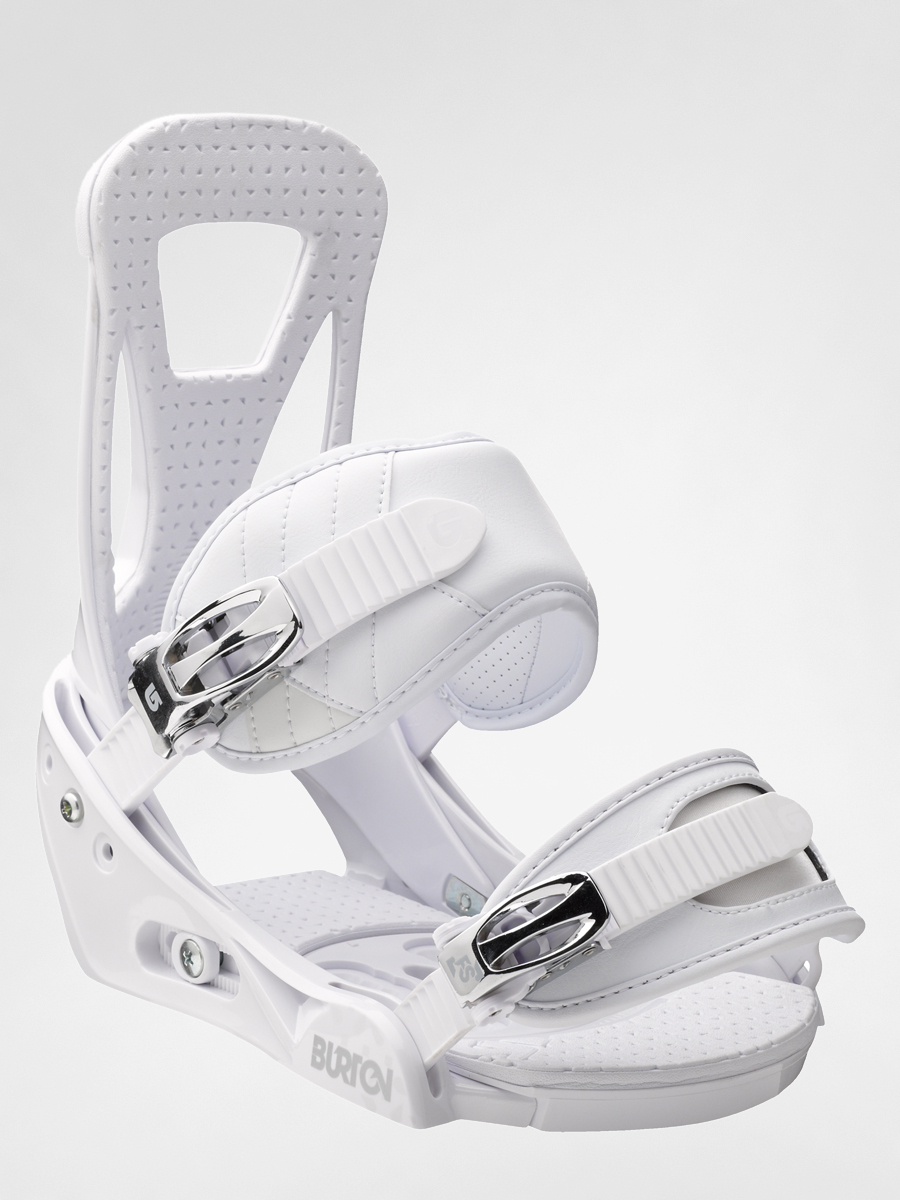 Mens Burton snowboard bindings Freestyle (white)