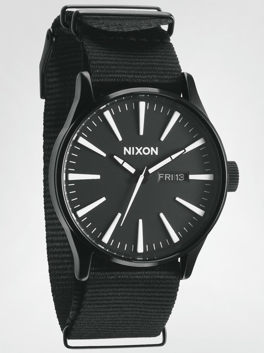 Nixon sentry leather outlet all black