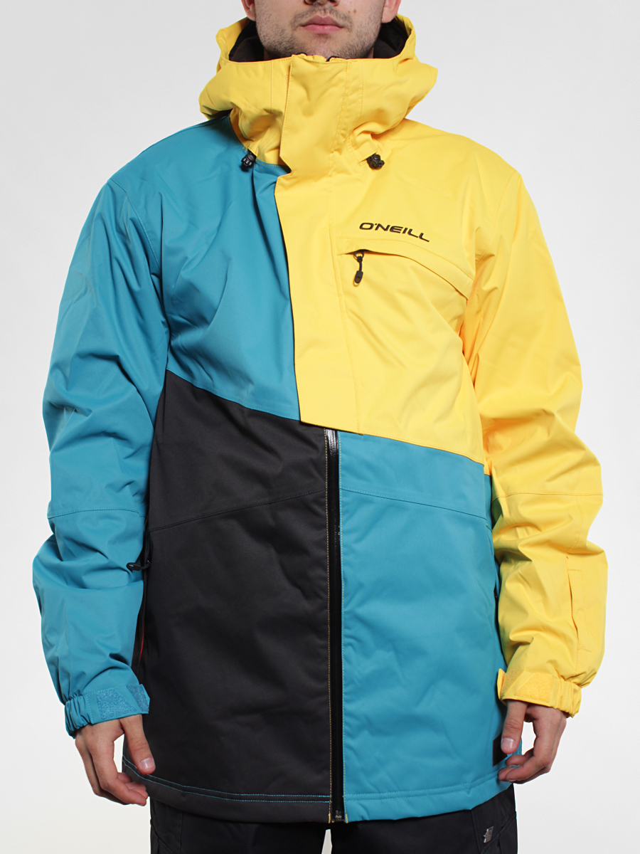 Mens O'Neill snowboard jacket Theory (chrome yel)