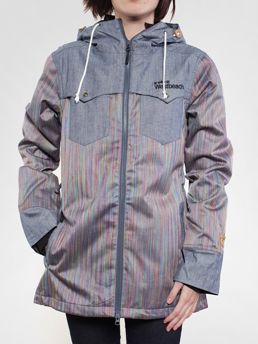 Womens Westbeach snowboard jacket Caprice (rainbow)