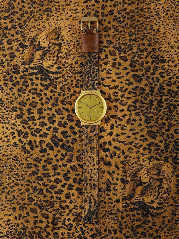 Komono Gold and Leopard Print Watch Komono Watch Wizard - multicolor (leopard) main image 2