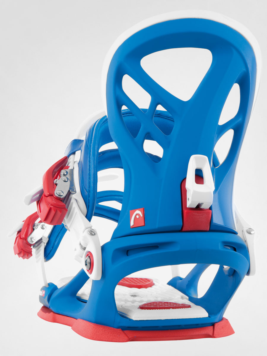 Head snowboard bindings NX Team DF - white, red, blue