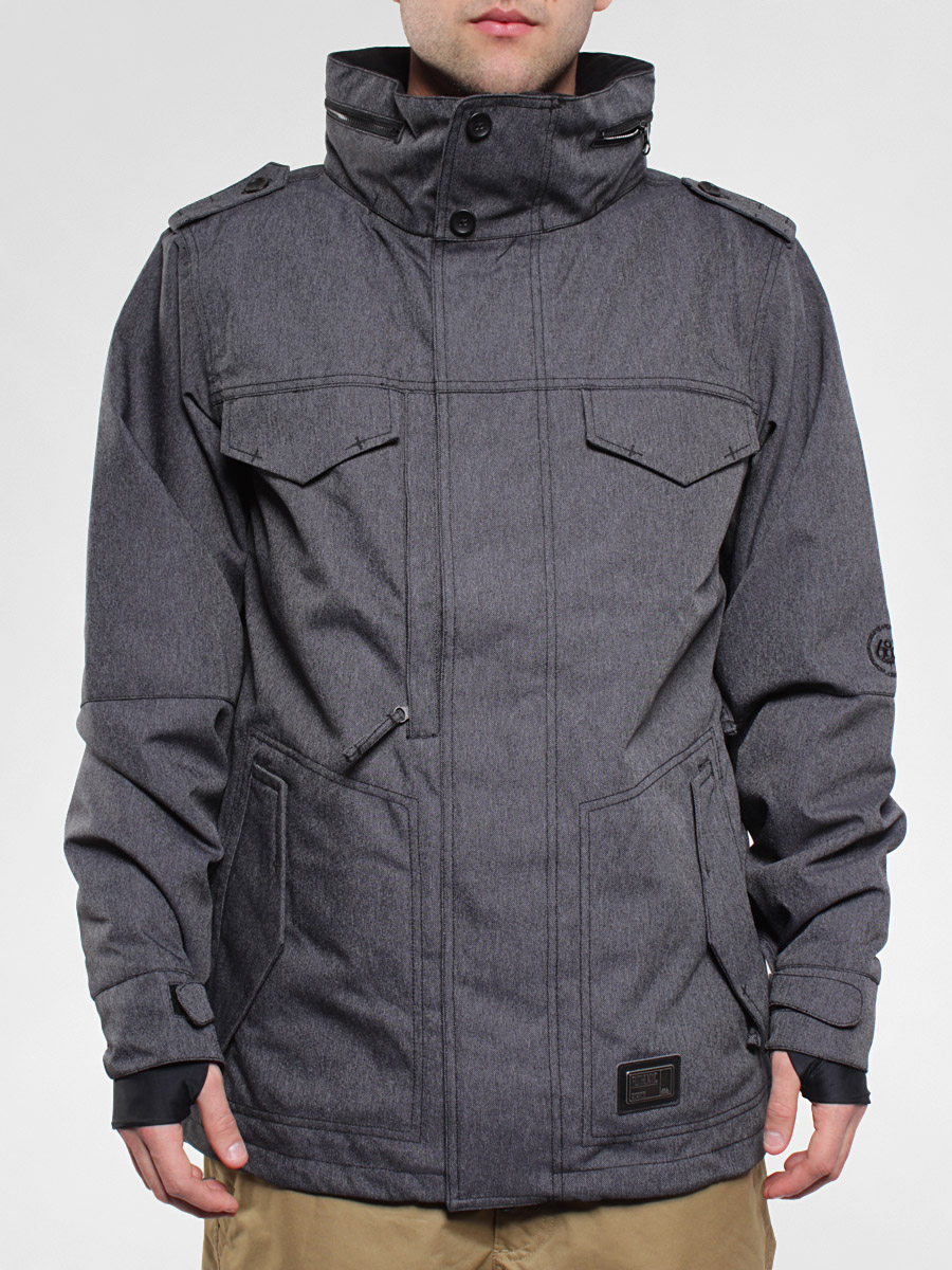 Mens 686 snowboard jacket Reserved M 65 Ins Twill Denim (blk)