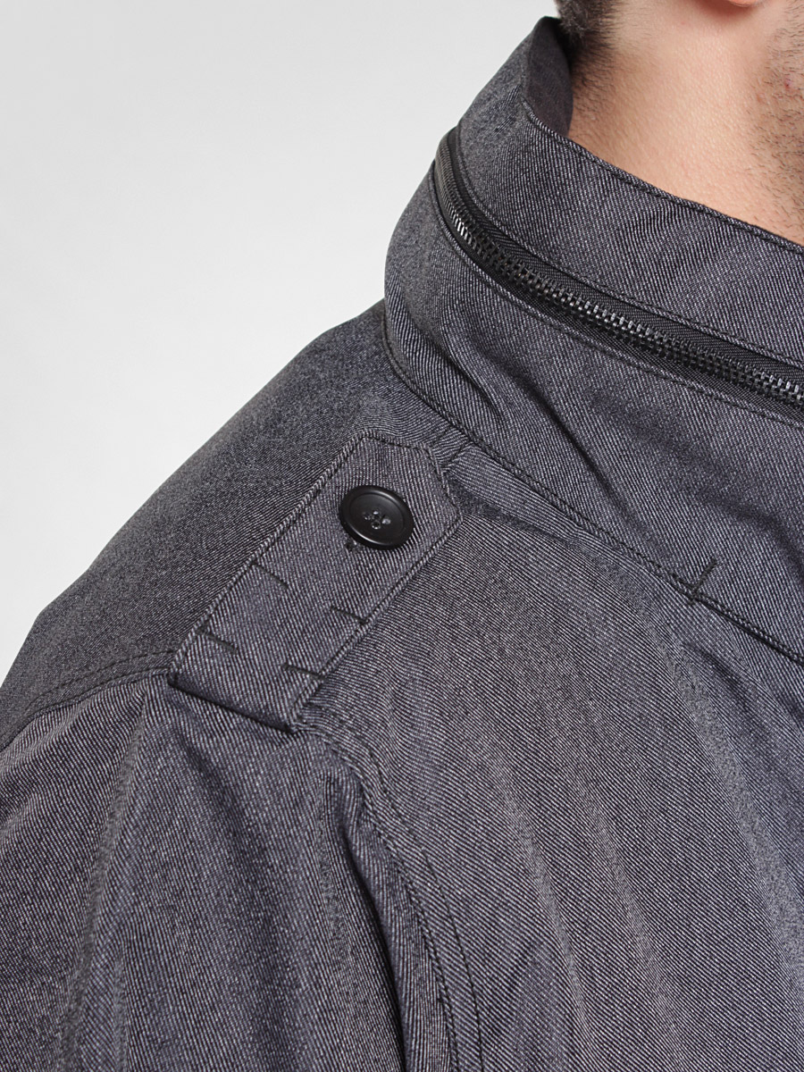 Mens 686 snowboard jacket Reserved M 65 Ins Twill Denim (blk)