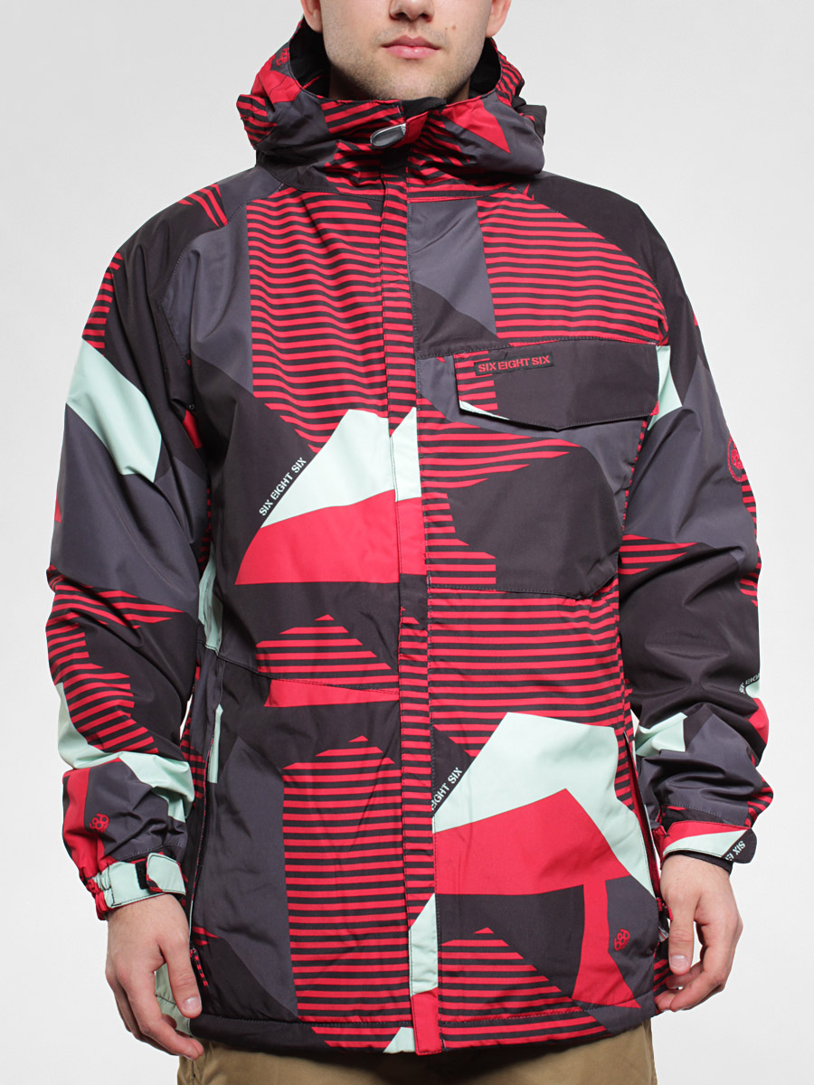 686 snowboard jacket Mannual Mix Ins (camo/red)