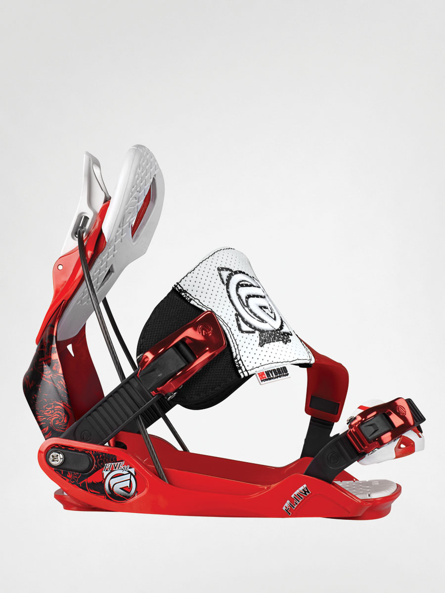Mens Flow snowboard bindings Five SE (red)