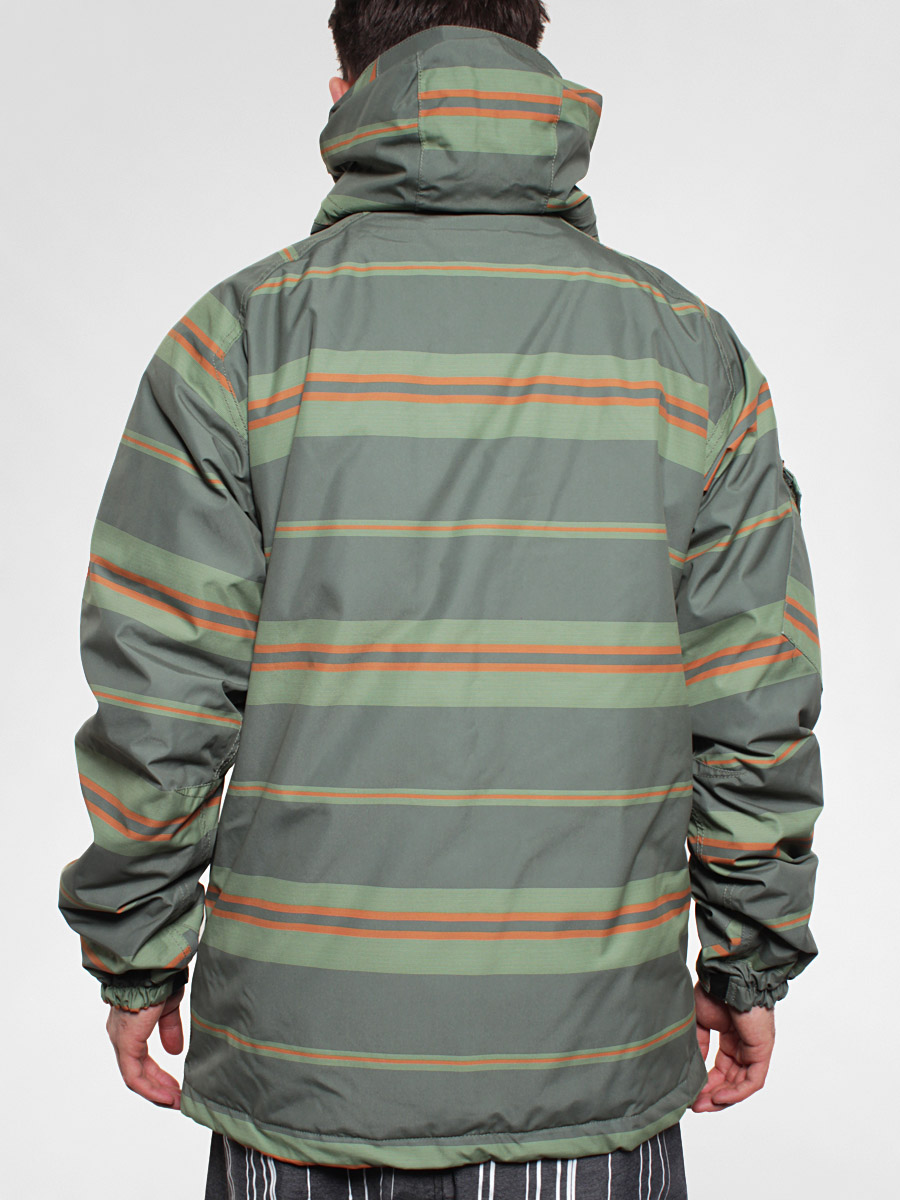 Mens 686 snowboard jacket Mannual Factor Ins League Stripe (army)