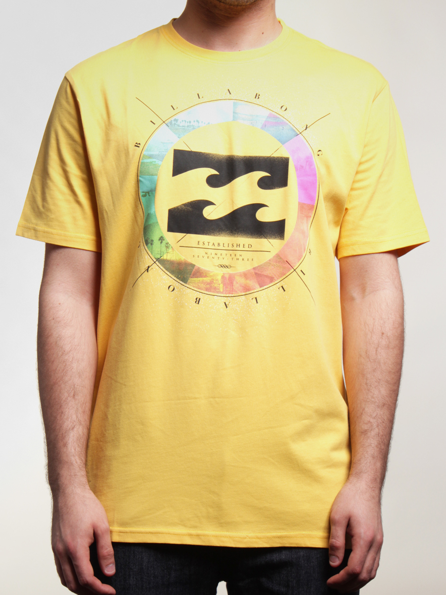 yellow billabong t shirt