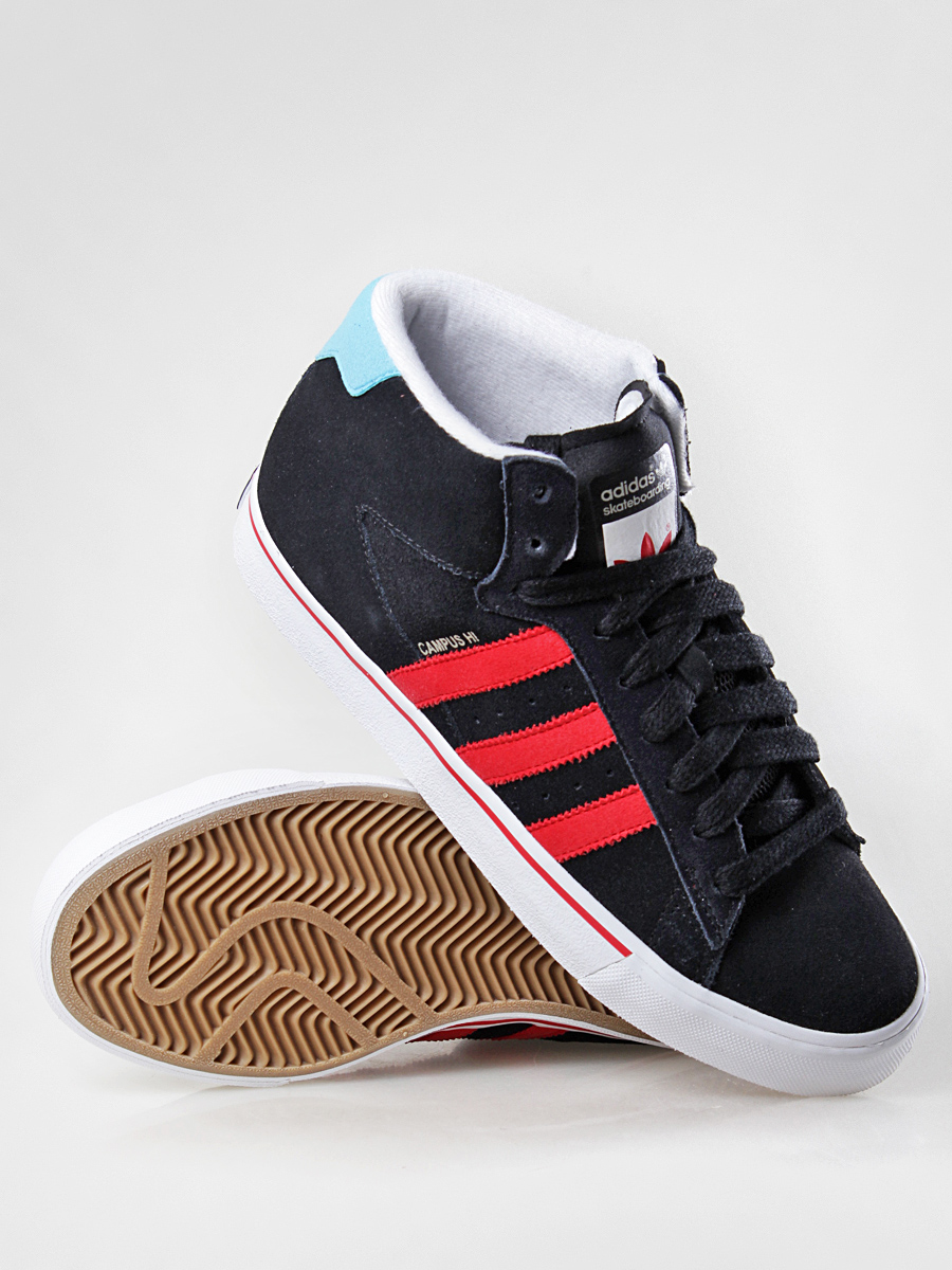 adidas shoes Campus Vulc Mid G65599 (black/viveed/lgaqua)