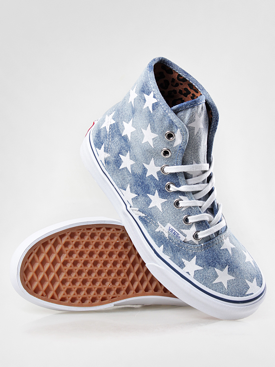 Vans shoes Authentic Hi VRQF7XJ white, blue (washed denim/blue - Main Image