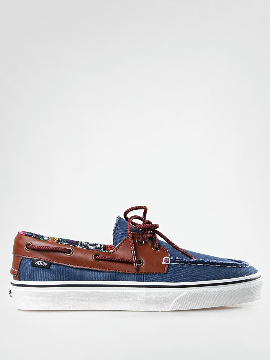 vans zapato del barco blue brown