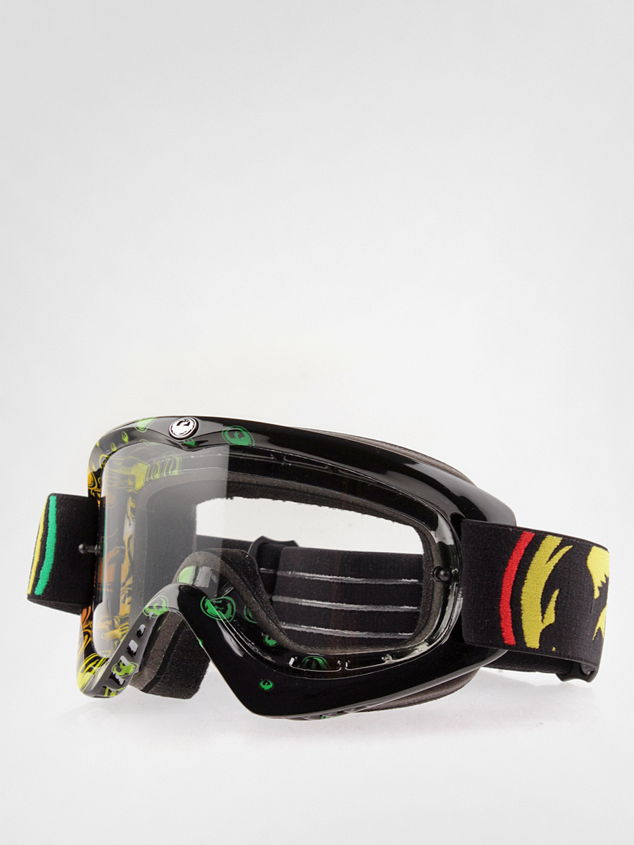 Dragon Cross goggles MDX-L AFT (rasta icon/clear) 1502