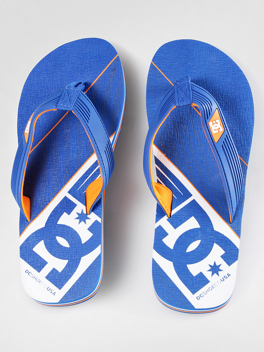 DC Flip Flops Snap Graffik (blue/white print)
