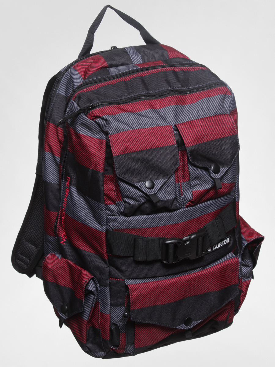 Burton backpack Shaun White red cardinal stripe