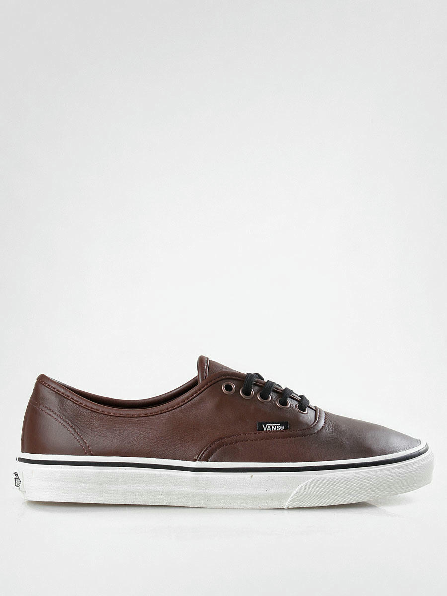 vans authentic brown leather