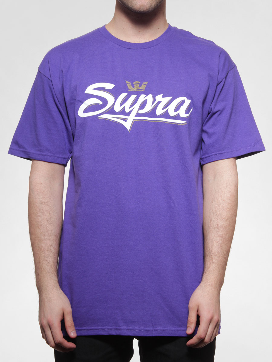 Supra T-shirt Signature (prp/wht/gld)